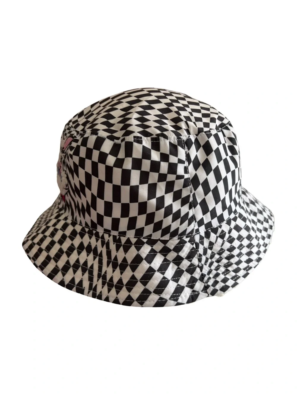 Disney Parks Alice in Wonderland Black & White Checkered Bucket Hat